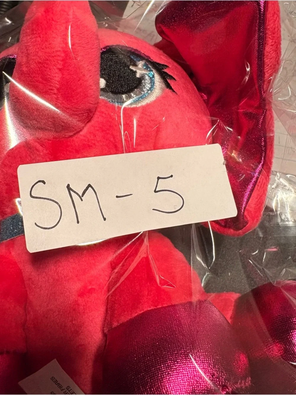 GANZ Bright‎ Pink Elephant Plush with Shiny Magenta Accents